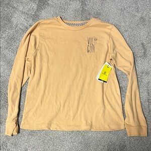 Volcom Girls Beige Long Sleeve Tee